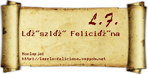 László Feliciána névjegykártya